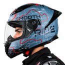 CASCO INTEGRAL PARA MOTO LS2 FF806 ROMA NEGRO MATE / GRIS – ECE2206