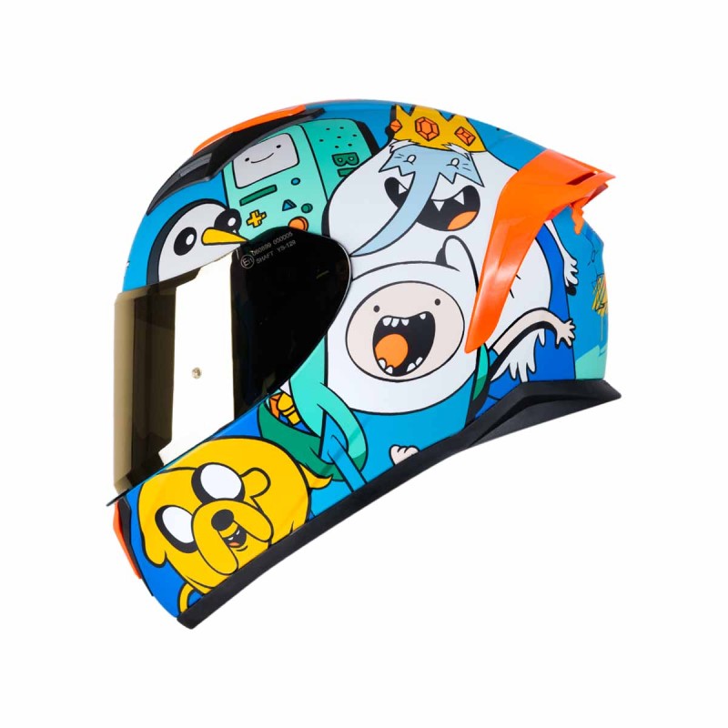 CASCO MOTO SHAFT SH-582 SP ADVENTURE TIME AZUL