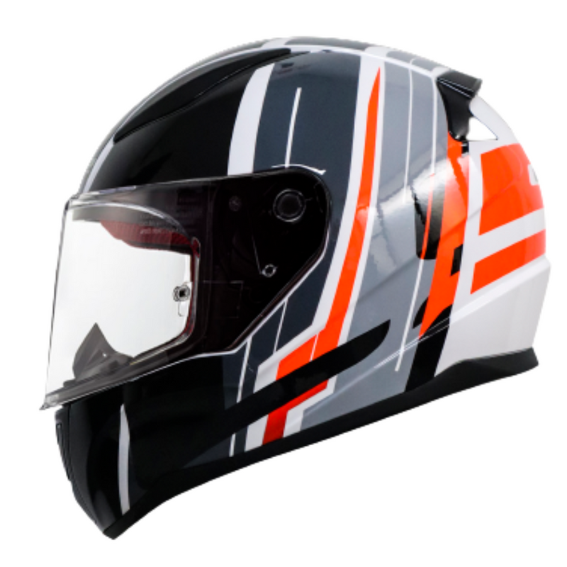 CASCO INTEGRAL LS2 FF353 FLAG NARANJA BLANCO