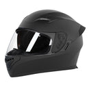 CASCO MOTO CES DOBLE VISOR ECER DOT NEGRO MATE