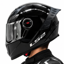 CASCO LS2 FF816 COSMOS NEGRO VISOR IRIDIUM GRIS
