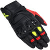 GUANTES MOTO ALPINESTAR CUERO CELER ROJO VERDE