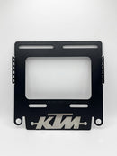 Porta Placa Para Moto KTM Universal NEGRO De Acero Inoxidable