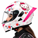 CASCO ABATIBLE HELLO KITTY EX SOMAN BLANCO CON ROSADO