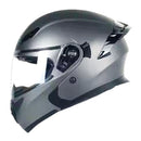 CASCO MOTO CES ARTICULADO DOBLE VISOR CERTIFICADO GRIS MATE