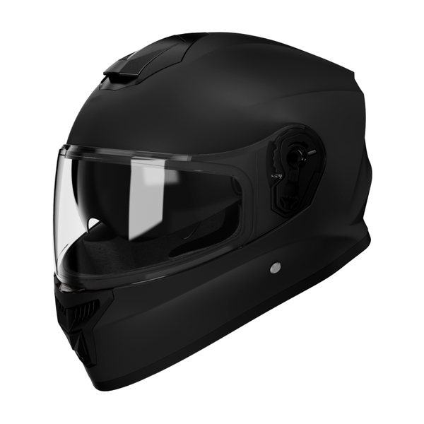 CASCO MOTO ECONOMICO DOBLE VISOR NEGRO MATE