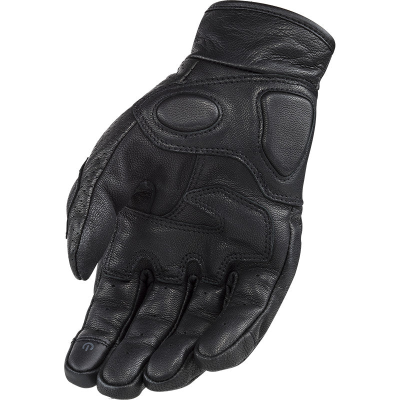 GUANTE LS2 MOTO EN CUERO NEGRO RUST