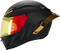 CASCO MOTO AXOR GP FIBRA DE CARBONO MATE ALERON DORADO