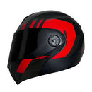 CASCO ICH ABATIBLE LOKHED ROJO NEGRO MATE