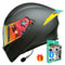 CASCO MOTO AXOR EX BIHR DORADO NEGRO MATE DOBLE VISOR