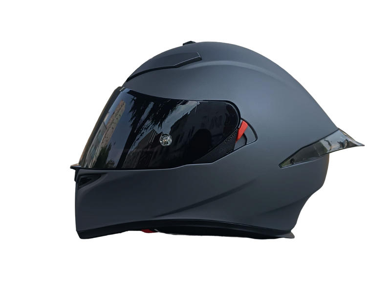 CASCO MOTO AXOR EX BIHR NEGRO MATE POLARIZADO DOBLE VISOR