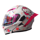 CASCO ABATIBLE HELLO KITTY EX SOMAN BLANCO CON ROSADO