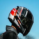 CASCO INTEGRAL LS2 FF353 FLAG NARANJA BLANCO POLARIZADO