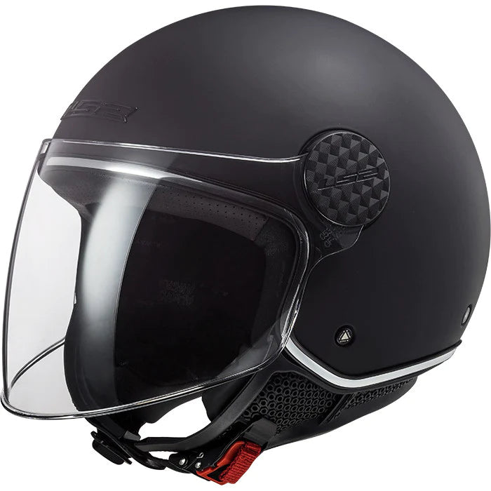 CASCO LS2 SEMIABIERO NEGRO MATE