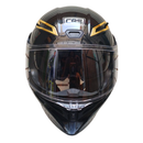 CASCO MOTO CES EX SOMAN ABATIBLE NEGRO BRILLO