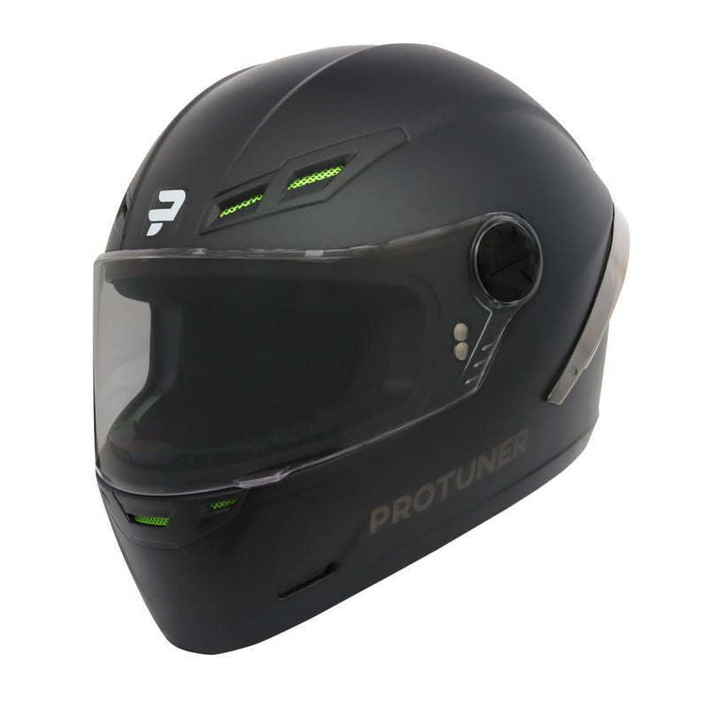 CASCO MOTO PROTUNER NEGRO MATE 501 INTEGRAL POLARIZADO