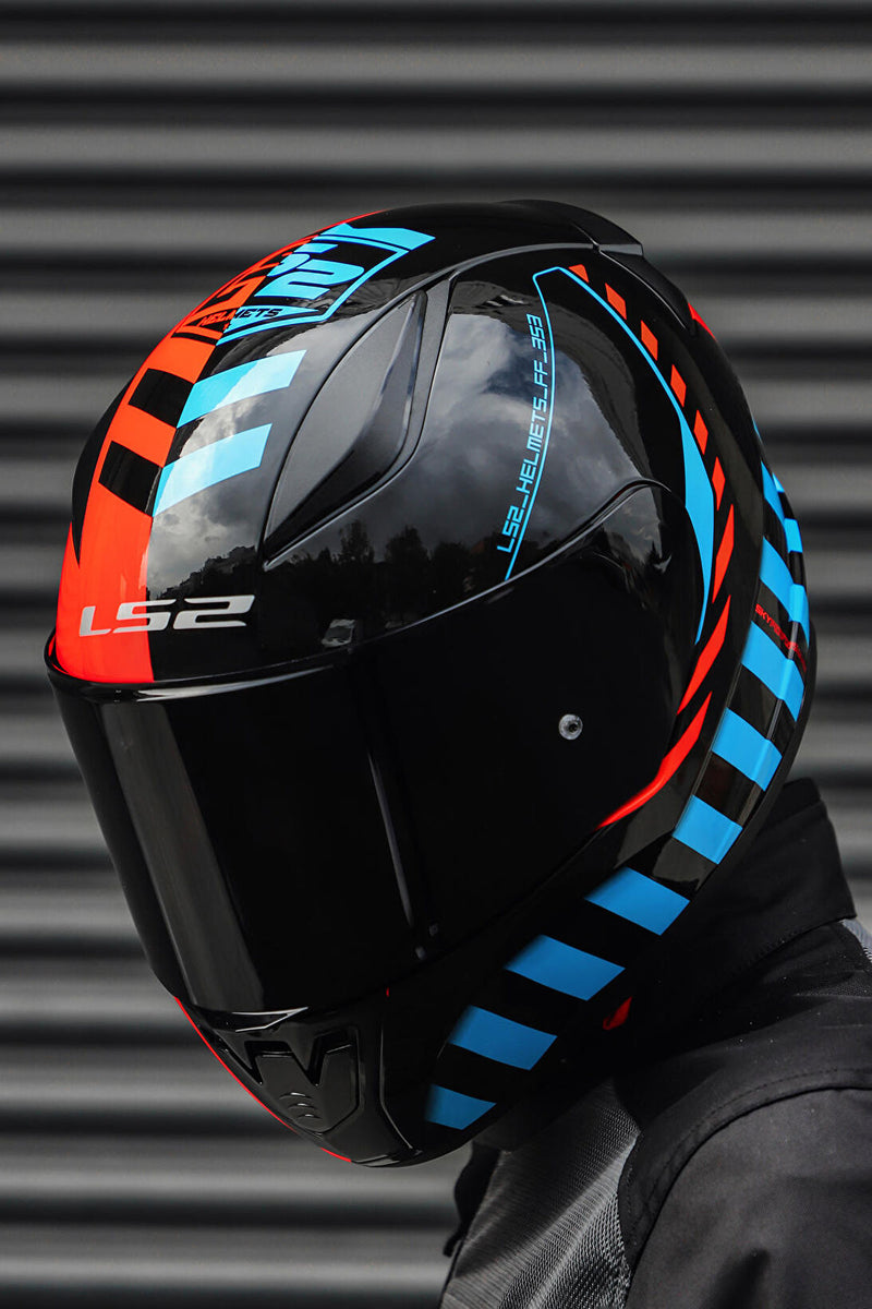 CASCO INTEGRAL LS2 FF353 CODENAME NEGRO NARANJA MATE POLARIZADO