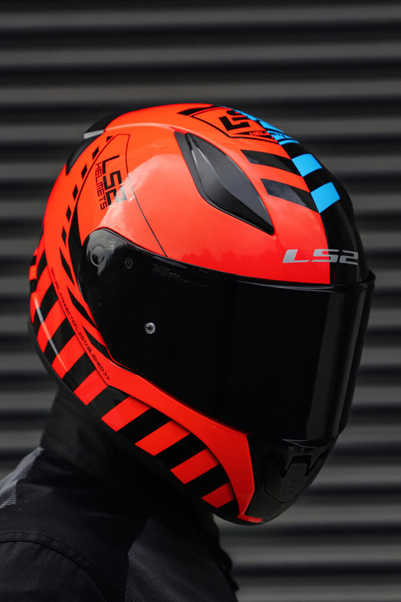 CASCO INTEGRAL LS2 FF353 CODENAME NEGRO NARANJA MATE POLARIZADO