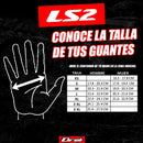 Guante para moto de mujer LS2 JET II negro