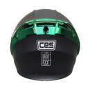 CASCO MOTO CES ABATIBLE EX SOMAN NEGRO VERDE ZAFIRO