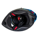 CASCO PARA MOTO ABATIBLE XTREME NEGRO VISOR AZUL DIA Y NOCHE