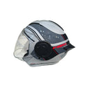 CASCO PARA MOTO FIBRA ONE BIT THUNDER BLANCO