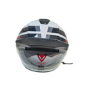 CASCO PARA MOTO FIBRA ONE BIT THUNDER BLANCO