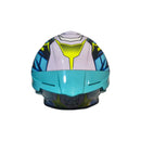 Casco moto KRAIN BLANCO CELESTE IRIDIUM