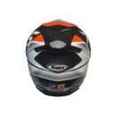 Casco moto Shiro BLANCO NARANCA ECER DOT
