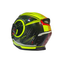 Casco moto Shiro 881 amarillo neon negro
