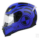 CASCO MOTO SHAFT SH - 562 NEGRO/AZUL MATE