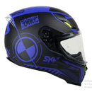 CASCO MOTO SHAFT SH - 562 NEGRO/AZUL MATE