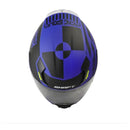 CASCO MOTO SHAFT SH - 562 NEGRO/AZUL MATE