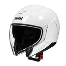 CASCO MOTO RNG SEMIABIERTO BLANCO BRILLO