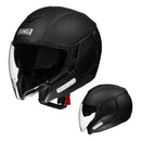 CASCO MOTO RNG SEMIABIERTO NEGRO MATE
