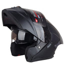 CASCO HOKEN FF900 FLIP NEGRO BRILLO ABATIBLE