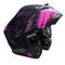 CASCO MOTO SOMAN ABATIBLE MORADO POLARIZADO