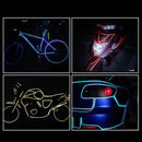 STICKER REFLECTANTE FLUORESCENTE PARA MOTO Y BICICLETA