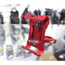 SOPORTE DE CELULAR PARA MOTO ROJO DE ALUMINIO