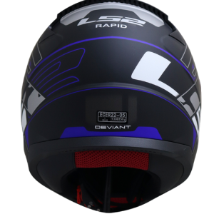 CASCO INTEGRAL LS2 FF353 DEVIANT NEGRO MATE AZUL