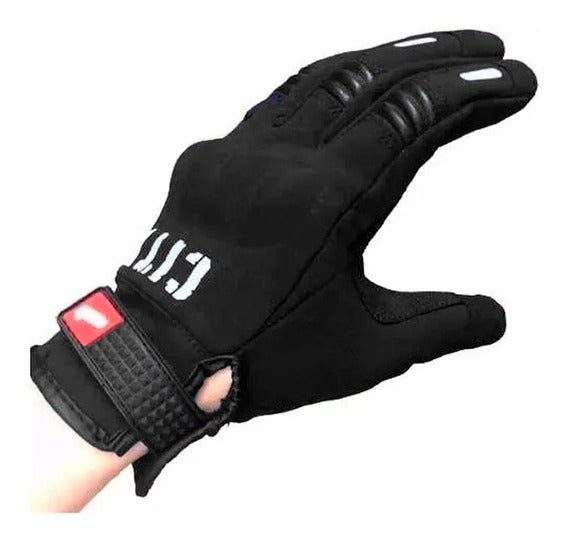 GUANTES MOTO CITY IMPERMEABLE NEGROS CON SISTEMA TACTIL