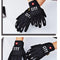 GUANTES MOTO BICI CITY TOUCH INVIERNO IMPERMEABLE NEGRO REFLECTIVO