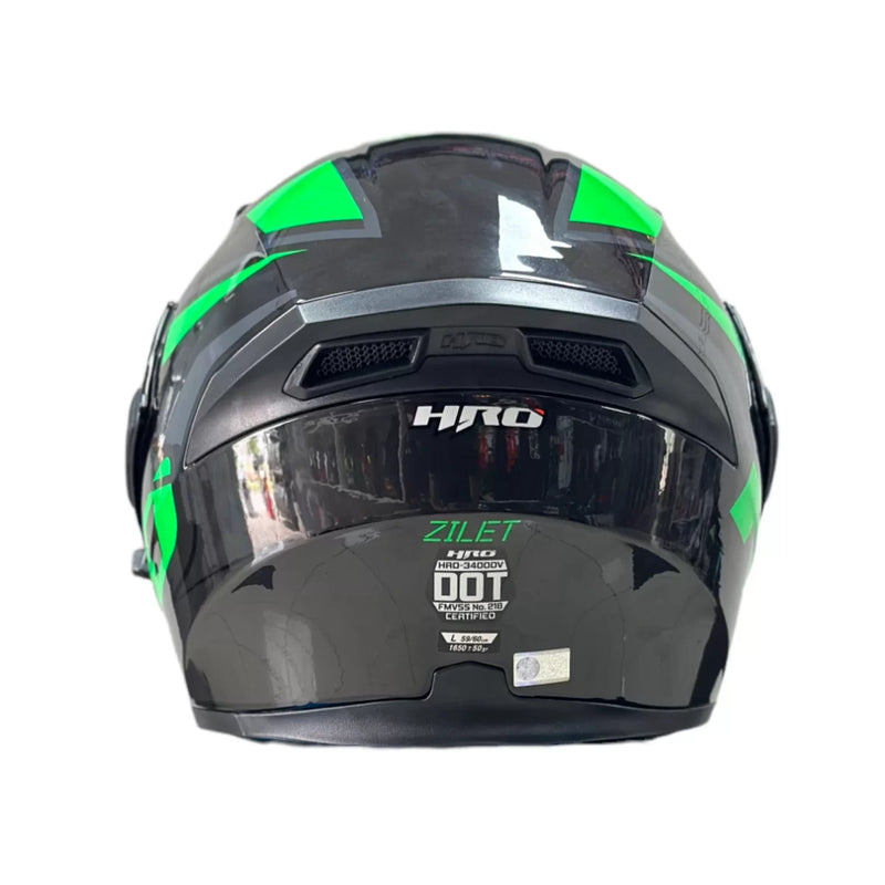 Hro Casco Modular L CASCO MOTO ABATIBLE HRO ZILET BRILLO