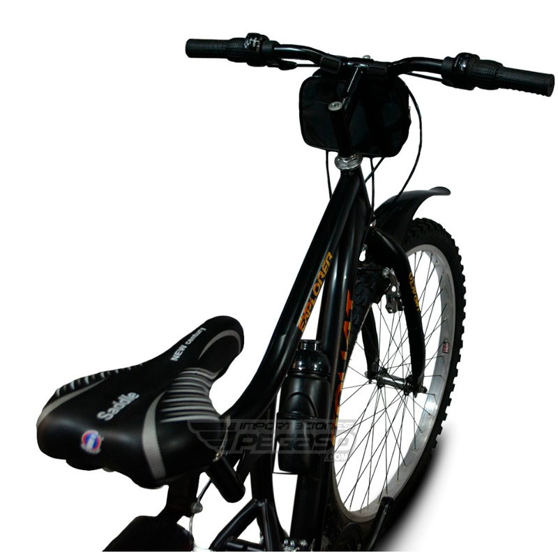 BICICLETA MONTA ERA MTB ARO 26 AROS ALUMINIO NEGRO MONTA A