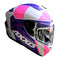 CASCO MOTO AXXIS DRAKEN DEKERS B5 MORADO BLANCO ROSA MATE