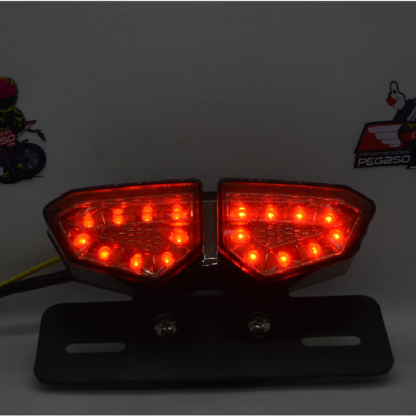 Luz Trasera Para Moto - Reflector Y Stop Lucas Replica 525