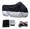 FUNDA COBERTOR MOTO UNIVERSAL XXL-XXXL IMPERMEABLE CON OJAL ANTIROBO NEGRO GRIS