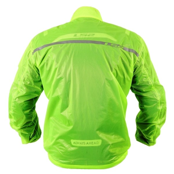 CASACA MOTO CORTAVIENTO LS2 IMPERMEABLE AMARILLO NEON