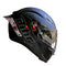 CASCO MOTO BIHR FIBRA DE CARBONO MATE ALERON ESPEJADO