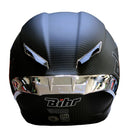 CASCO MOTO BIHR FIBRA DE CARBONO MATE ALERON ESPEJADO